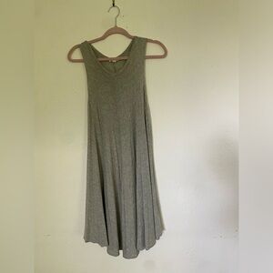 Grey and Navy w/ stripe jersey dresses LOT